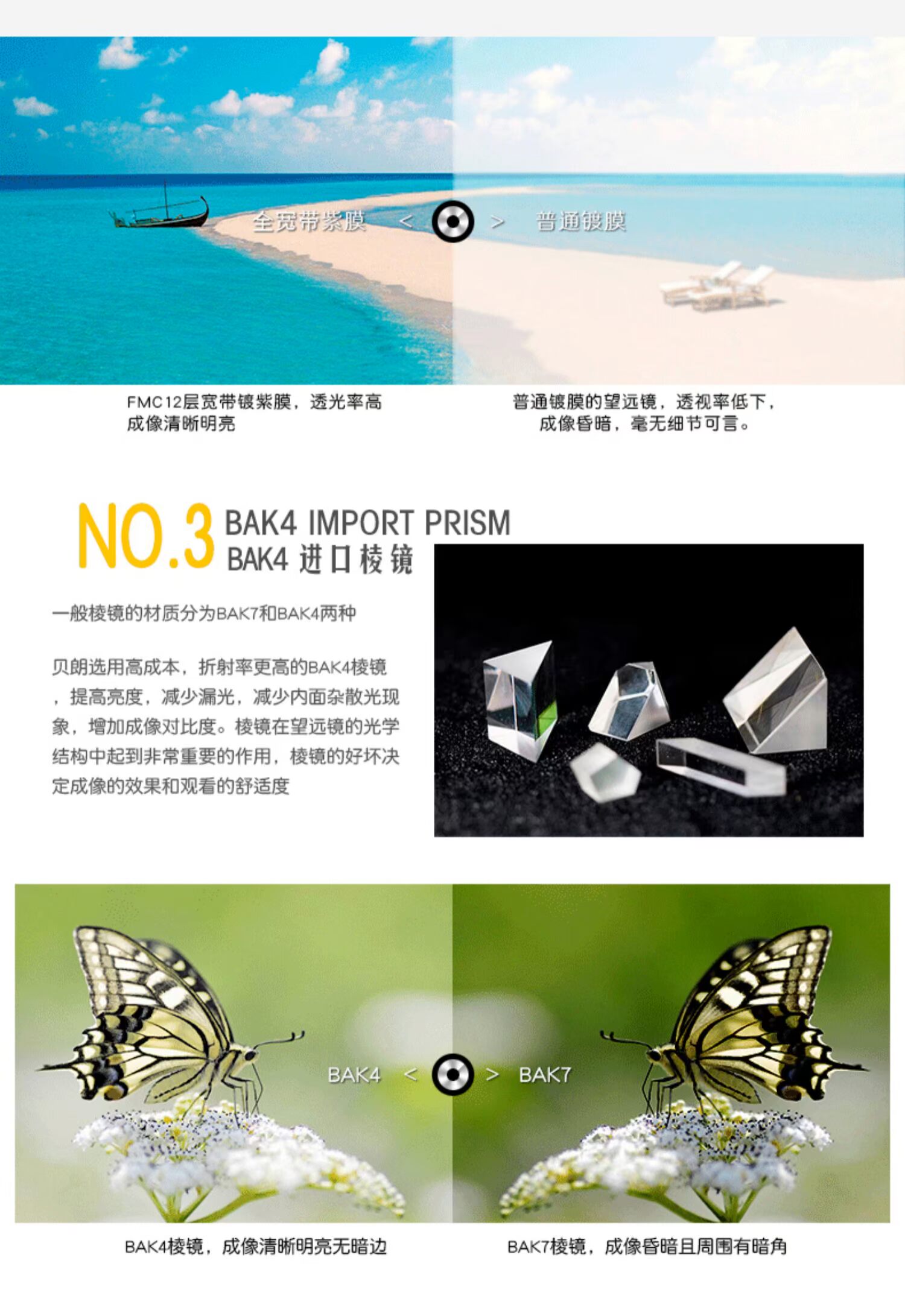 Berenger Hunter 15x70 ống nhòm độ nét cao độ nét cao tầm nhìn ban đêm ngoài trời di động không gian sâu xem chuyên nghiệp - Kính viễn vọng / Kính / Kính ngoài trời kính thiên văn khúc xạ f70060