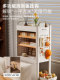 Small Bookshelf Next to the Desk, Backpack Storage Rack, Movable Trolley with Wheels, Household Book Storage Organizer, Book Storage Rack