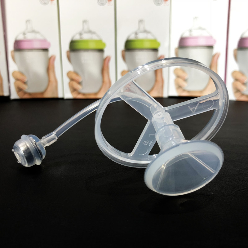 Milk bottle accessories adaptation can be, how comotomo handle straw feeding spoon straw gravity ball universal anti-fall