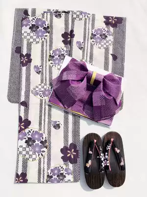 Cotton high-end kimono yukata classical color cherry blossom flower wheel plum blossom