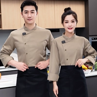 Хаки лонгслив, фартук