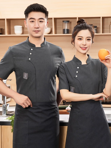 Шеф-поварная одежда мужская одежда лето с короткими рукавами