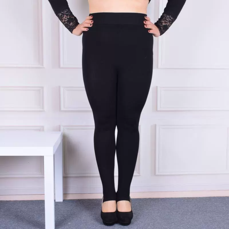 Mùa xuân mới 2018 cộng với phân bón Quần legging XL cho phụ nữ mặc quần lửng mỏng 200 kg eo cao béo mm bước chân quần quần váy ngắn