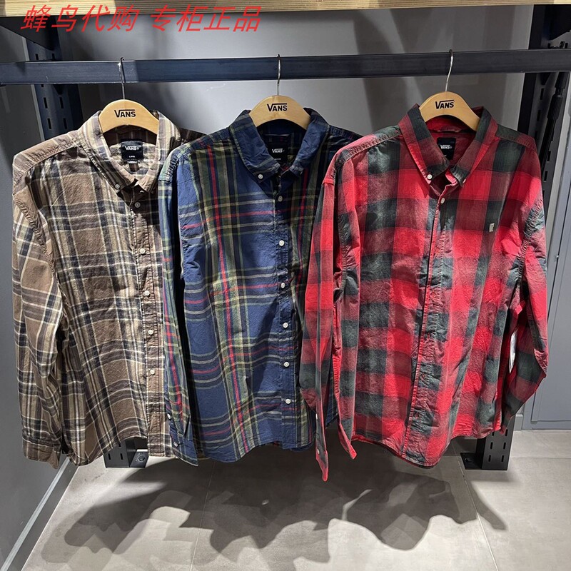 Vans Retro Plaid Shirt for Men and Women, Long-Sleeved, Casual, Versatile Top for Everyday Wear Vn001364Fst Vans Retro Plaid Shirt for Men and Women, Long-Sleeved, Casual, Versatile Top for Everyday Wear Vn001364Fst