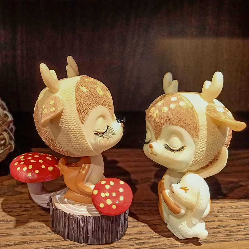 Healing home accessories small pieces in wind small objects bedroom desktop resin crafts set birthday gift