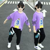 Childrens clothing boy clothes set autumn clothes 2020 new boys big childrens sports Net red handsome foreign Korean tide