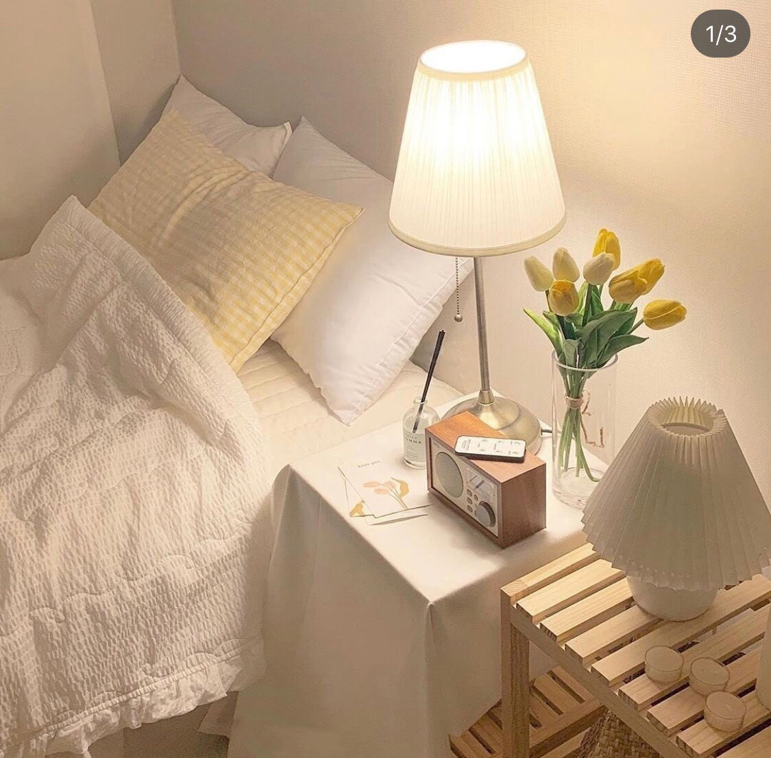 Recommended small fresh ins yellow plaid pillowcase cotton pure cotton girl heart single pillowcase 48*74 without core