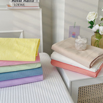 Colorful Separate Washed Cotton Bed Simple Color Wild Cotton Simple Sheet Single Double Bed