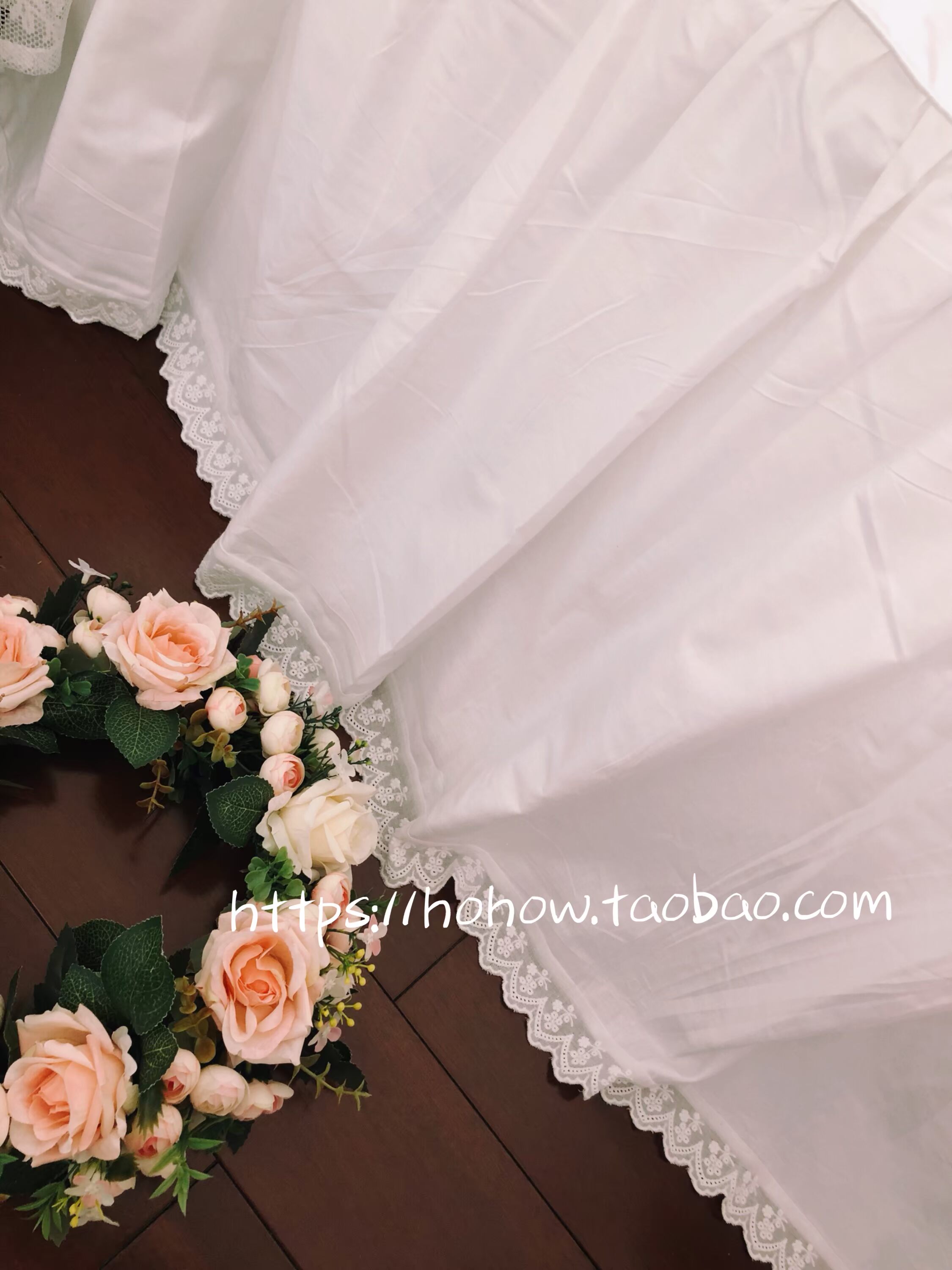 [Nặng] đơn giản váy ngủ hoang dã màu trắng tinh khiết bông ren giường váy Hàn Quốc công chúa phong cách váy ngủ cotton - Váy Petti váy giường