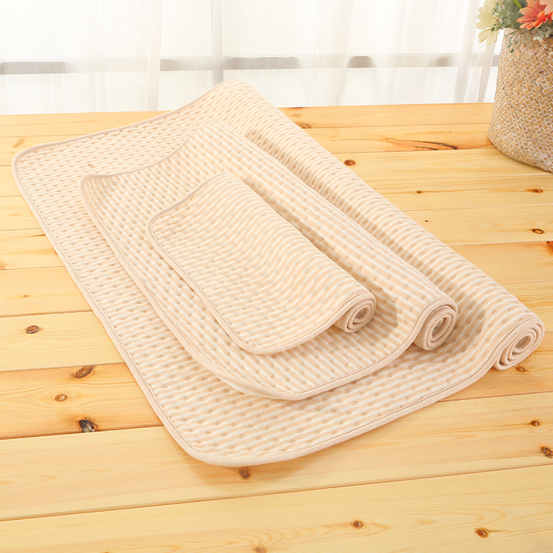 Baby color cotton anti-urine pad Newborn cotton breathable waterproof washable menstrual aunt bed mat spring and summer baby products