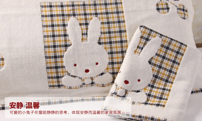 2 vé! Authentic vàng số bông gạc đôi vải hoạt hình gối khăn cặp đôi mô hình đơn giá khăn choàng gối