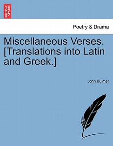 【预售】Miscellaneous Verses. [Translations Into Latin and
