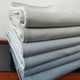 All-cotton folding old coarse cloth mat three-piece set thick summer