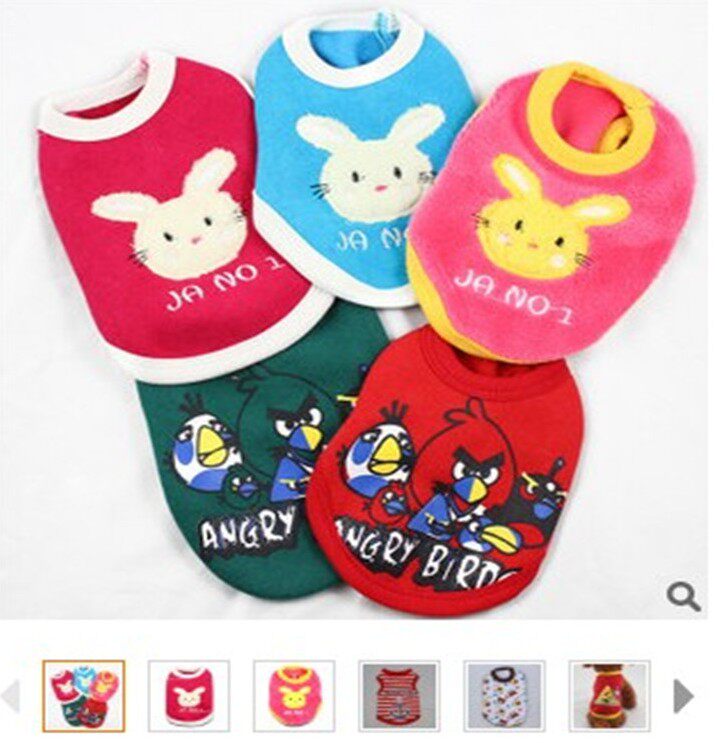 Rabbit clothes Pet clothing Mini rabbit vest Autumn and winter warm pet rabbit clothing specials