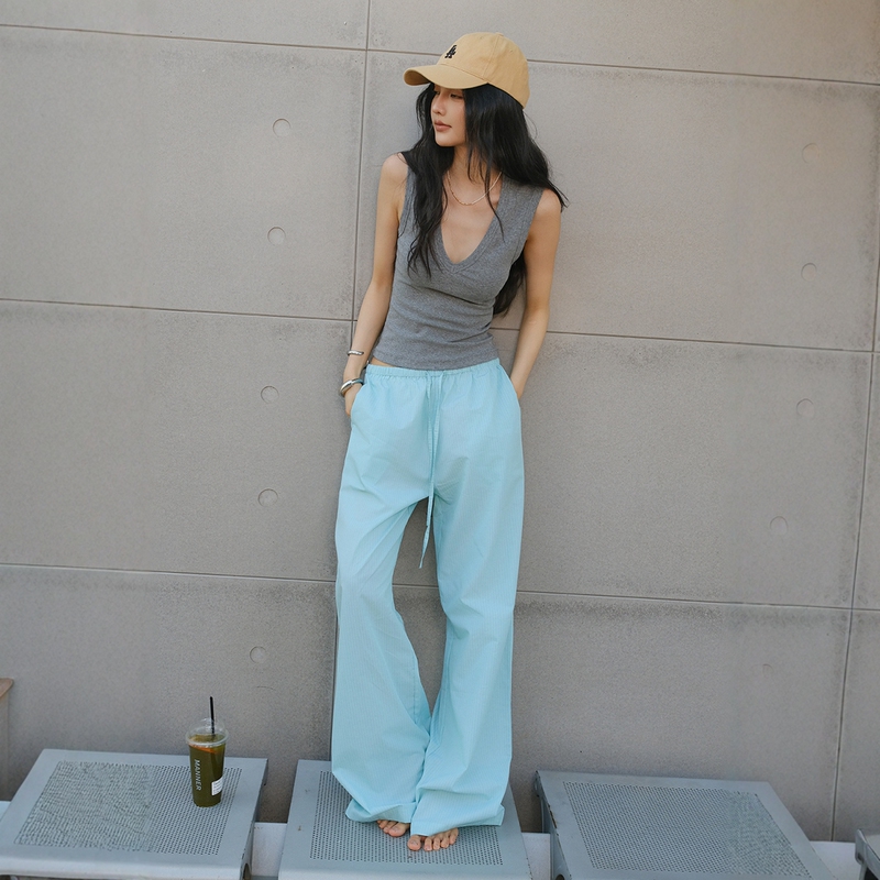 Fresh up Summer Oxygen-Feel Tencel Vertical Stripe Casual Pants for Women, Loose Straight-Leg Slimming Floor-Length Wide-Leg Trousers Fresh up Summer Oxygen-Feel Tencel Vertical Stripe Casual Pants for Women, Loose Straight-Leg Slimming Floor-Length Wide-Leg Trousers