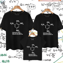 ສູດໂມເລກຸນເຄມີ Caffeine Dopamine Love Bioneurology ພໍ່ແມ່-ເດັກນ້ອຍໃສ່ເສື້ອທີເຊີດແຂນສັ້ນຜູ້ຊາຍແລະແມ່ຍິງຄອບຄົວເຄິ່ງແຂນ