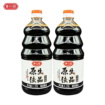 【黄花园】特级零添加酱油1.25L*2瓶