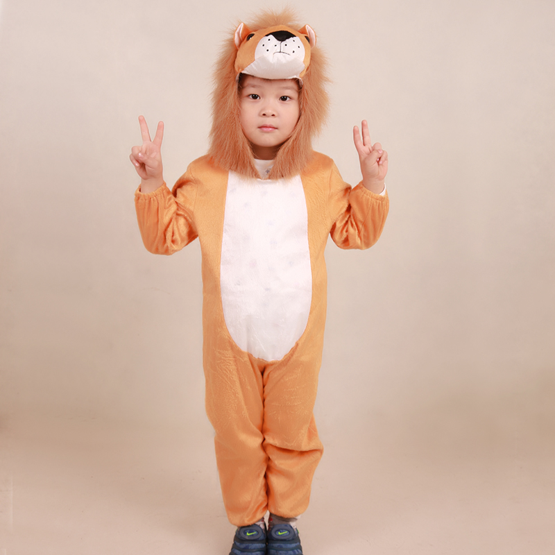 Children's Animal Costumes Animal Costumes Jumpsuits Zodiac Lion Costumes Christmas Costumes