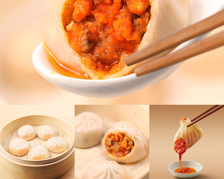 思念 金牌鲍鱼蟹黄包/至臻蟹黄包 160g 4只装 图15