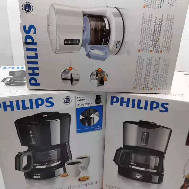 Máy pha cà phê Philips HD7450 hộ gia đình loại nhỏ giọt dung tích 0,6 lít bình chứa nước pha cà phê tự động của Mỹ để pha trà máy pha cafe breville 870