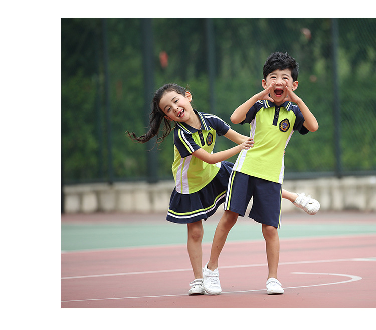 Trẻ em mặc đồng phục trường tiểu học đặt quần áo mẫu giáo tùy chỉnh quần áo thể thao mùa hè cotton mới phục vụ lớp học nam và nữ quần thể thao học sinh mùa đông