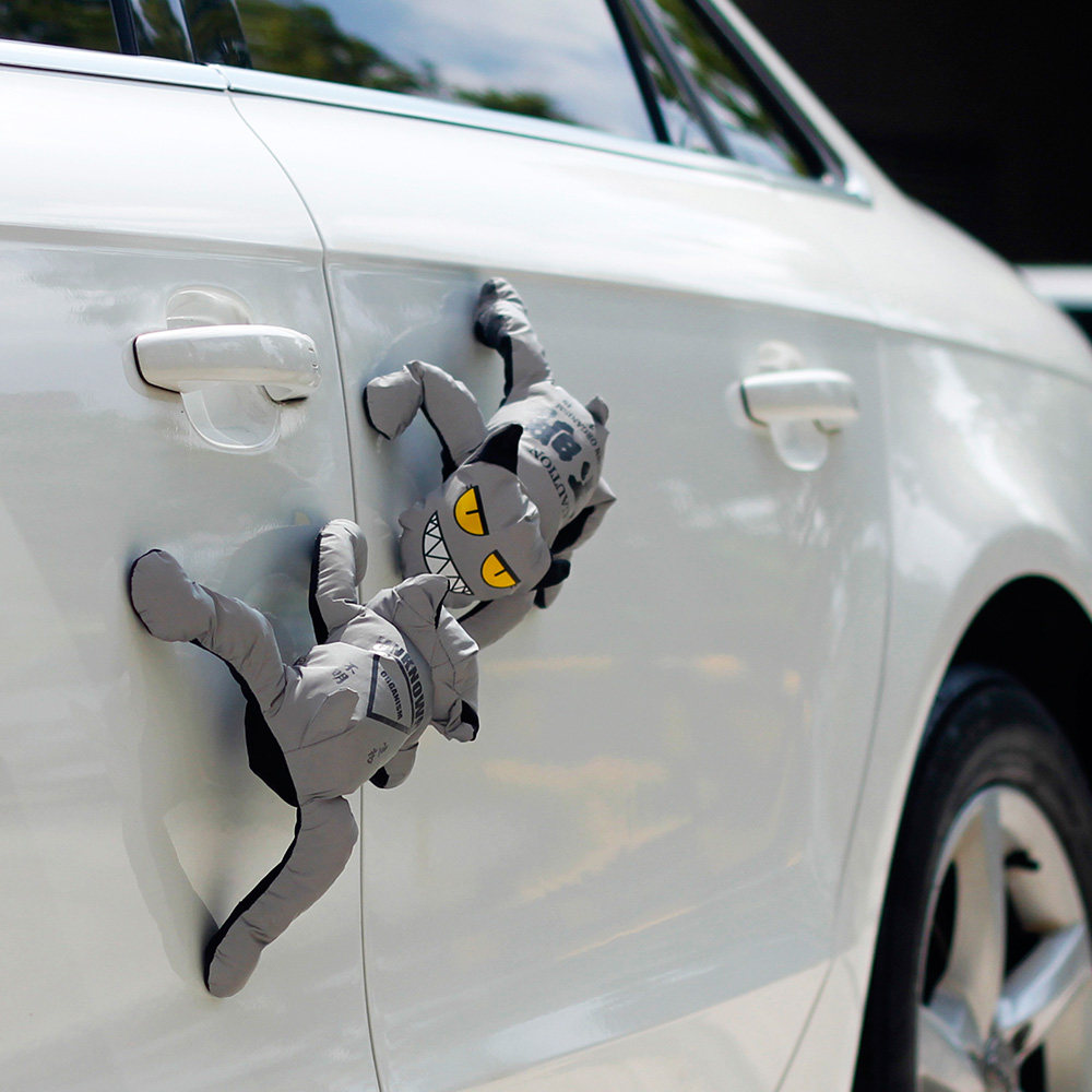 Ask Youngson Roof Unidentified Biosticker doll Spiderman Locomotive Exterior Ornament Magnet Car Stickly Decorated Reflective