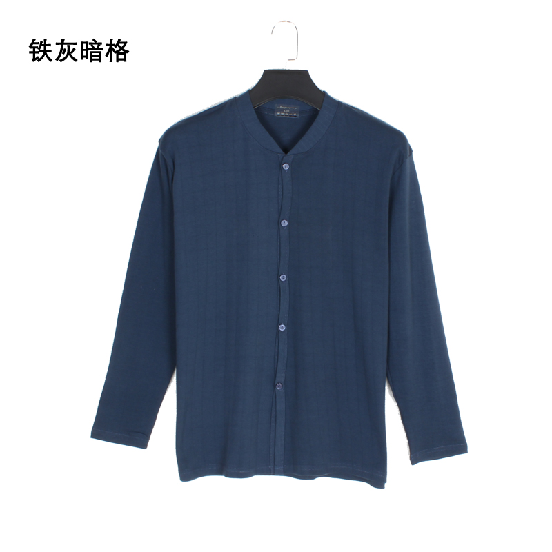 Nhật mens bông cardigan sashimi cộng chất béo để tăng bông áo len mùa thu lớn mã đồ lót mở trung niên.