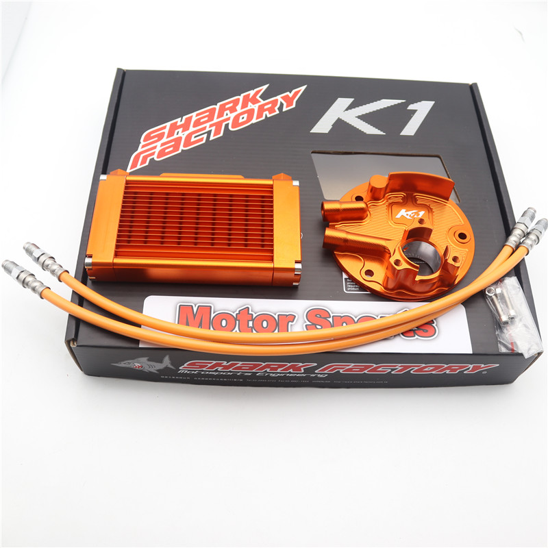 New Shark K1 Oil Cooler Oil Cooling Changed to Fuxi RSZ Liying 100 Ghost Fire JOG Radiator