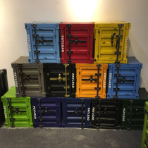 American Industrial Wind Retro Iron Art LOFT Container Storage Bar Creative Storage Bucket Shoe Cabinet Cashier Desk Solid Pat