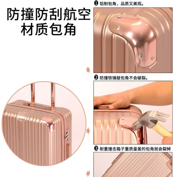 Khung nhôm xe đẩy phổ quát công suất lớn 32 inch 28 inch 30 inch mật khẩu vali nam kinh doanh hành lý lớn - Va li túi du lịch nữ