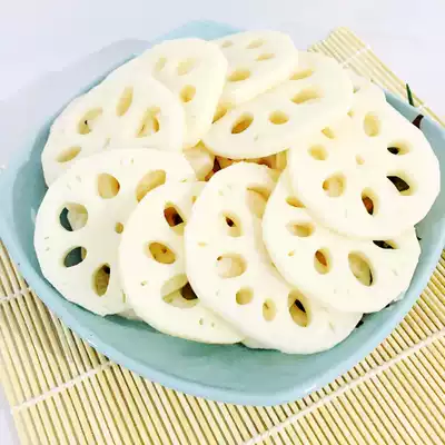 Hubei specialty fresh water lotus root slices 2500g Risotto hot pot Malatang skewers Fried cold salad Catering ingredients