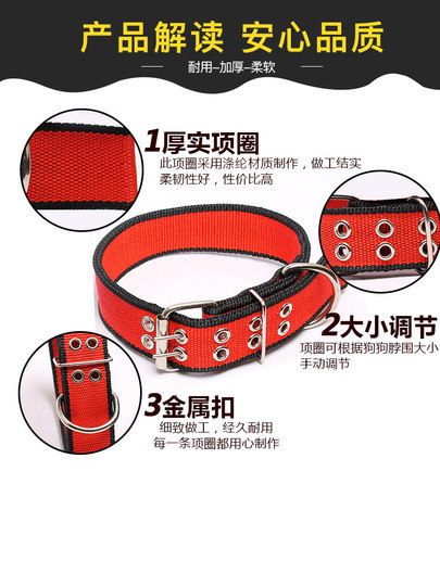 Dog Leash, Dog Chain, Large Dog Walking Leash, Collar for Medium and Large Dogs, Samoyed, Labrador, Golden Retriever Supplies