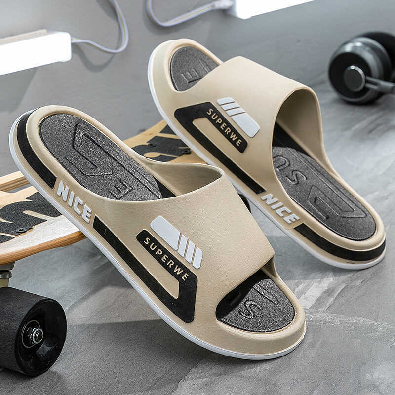 Men's Slippers for Summer Outdoor Wear, Non-Slip and Wear-Resistant, Suitable for Older Children and Teenagers, Indoor Home Use, Men's Style Men's Slippers for Summer Outdoor Wear, Non-Slip and Wear-Resistant, Suitable for Older Children and Teenagers, Indoor Home Use, Men's Style