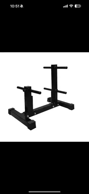 Household bar dumbbell piece storage rack display piece size hole piece storage placement rod room rack fitness piece changer