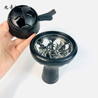 Черная ручка, стеклянная силиконовая курительная трубка