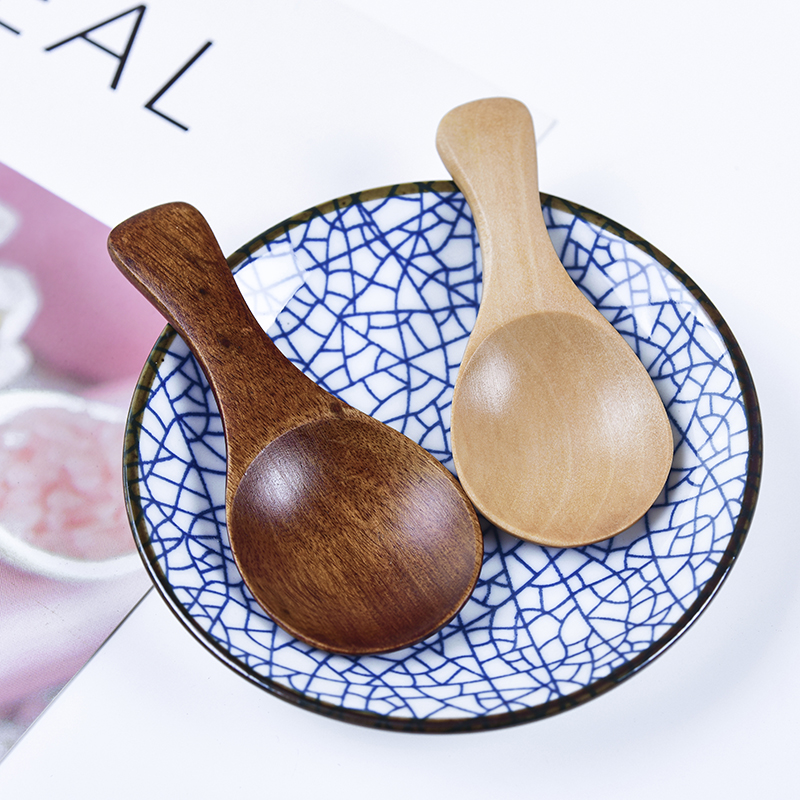 Woodworking wooden spoon creative Japanese wooden spoon housebaby milk powder wooden tableware children ice cream spoon