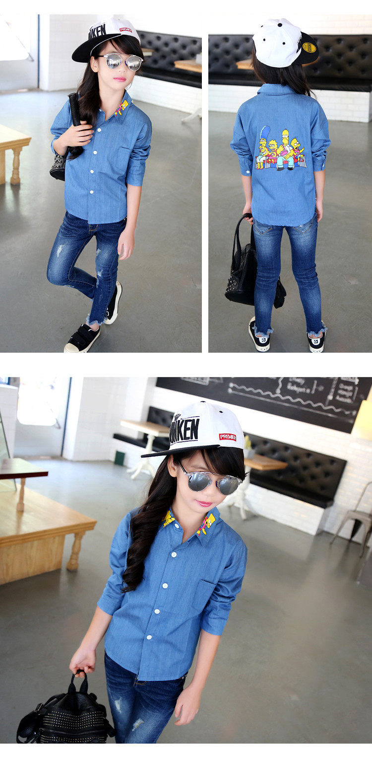 Chemise fille à manche longue - Ref 2084857 Image 10