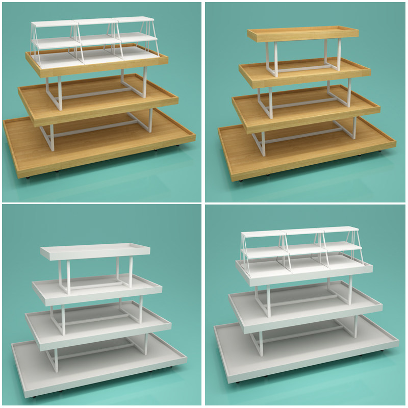 Name Creation Cosmetics Three-storey Waterlog Place Table Boutique Accessories Stationery Mother and Child Pet Clothing Store ZhongIsland Shelf