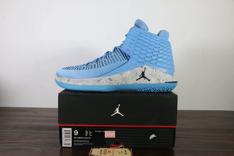 Air Jordan 32 AJ32 Joe 32 Giày bóng rổ màu xanh Bắc Carolina AH3348-406