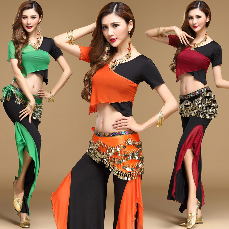 Belly Leather Dance Practice Suit 2021 Summer New Clothing Fashion Indian Dance Oriental Dance Dress Dancing Suit Women