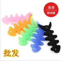 Cá xương Router iphone 4S MP3 / 4 xương cá tai nghe winder chủ đề quấn quanh silicone táo - Phụ kiện MP3 / MP4 núm tai nghe bọt biển