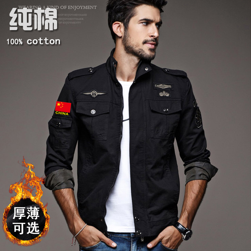 Chinese military jacket Wear-resistant work clothes velvet thickened men's clothing Winter tactical military fan special army jacket