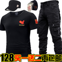 Chinese physical fitness T-shirt military fans short-sleeved special forces clothing field suit camouflage uniforms military uniform mens half-sleeve summer