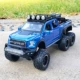 Синий большой руль Ford Raptor F150 с мотоциклом