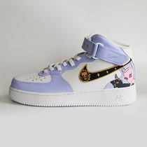 AF1 Air Force Jojos Fantastic Adventure Girlyi Shadow Sneakers Custom Hand-painted (DuChen24)