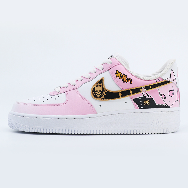 AF1 new version of jojo pink big cat killer Queens color custom hand-painted service (DuChen24)