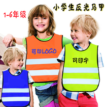 Childrens reflective vest vest safety vest reflective vest child orange yellow