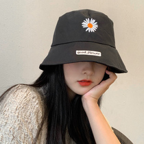 Fishermans hat female Korean version of Joker Japanese Fashion Net red Daisy sunshade Sunscreen Face small cute hat female tide
