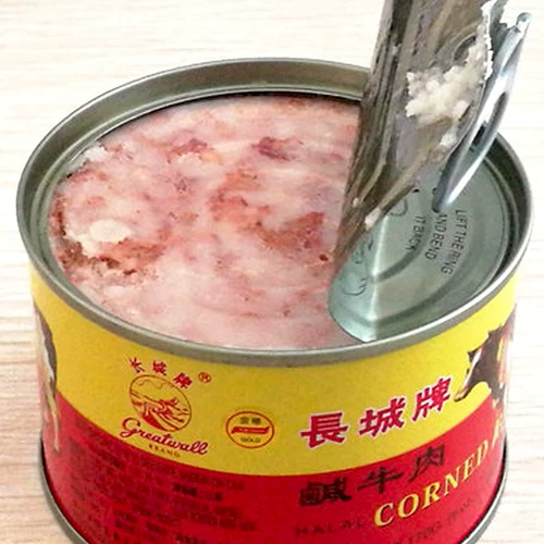 [长城牌午餐肉咸牛肉罐头170g*6罐 户外即食牛肉熟食早餐火锅食材]