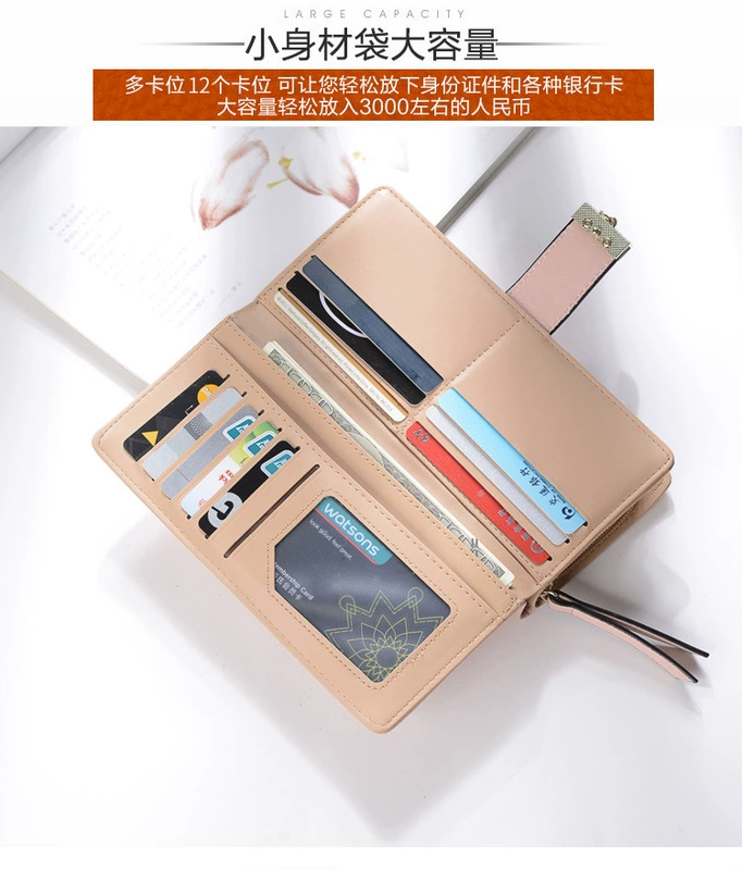 2018 thời trang new ladies 20% dài wallet hollow leaf purse cô gái wallet bag dài ly hợp túi